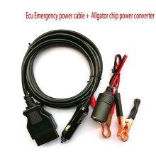 Car Cable OBD II Vehicle ECU Emergency Power Supply Cable Memory Save Any 12V DC Power Source DC 12V Lead-Acid Battery